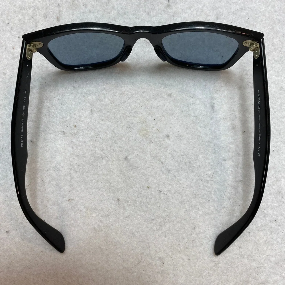 Ray-Ban RB2140 6495/R5 Wayfarer Sunglasses Unisex Black Italy 50-22-150